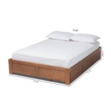 Baxton Studio Wren Platform Storage Bed Frame - Full