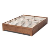 Baxton Studio Wren Platform Storage Bed Frame