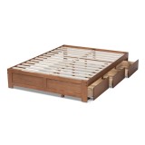 Baxton Studio Wren Platform Storage Bed Frame