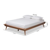 Baxton Studio Karine Wood Platform Bed Frame - Queen