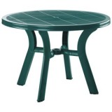 Truva Resin Round Dining Table 42 inch Green