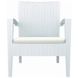 Miami Resin Club Chair - Set of 2 - White