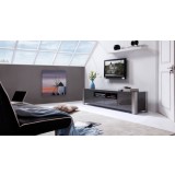 B-Modern Composer TV Stand -  Gray Perspective