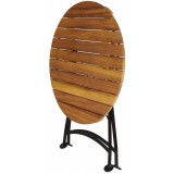 French Café Bistro Folding Table - Folded