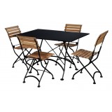 French Café Bistro Folding Table - in set