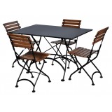 French Café Bistro Folding Table - in set