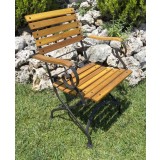 French Café Bistro Folding Armchair
