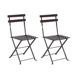 French Café Bistro Folding Side Chair - set of 2