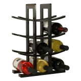 Oceanstar 12-Bottle Wine Rack - With Bottles