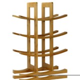 Oceanstar 12-Bottle Natural Bamboo Wine Rack 