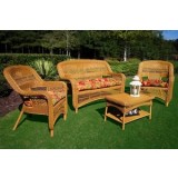 Tortuga Outdoor Portside Southwest Amber 4-Piece Seating Set 