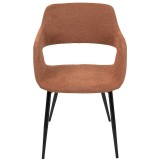 LumiSource Margarite Chair Set of 2 - ORANGE - Front