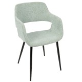 LumiSource Margarite Chair Set of 2 - LIGHT GREEN - Perspective