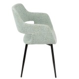 LumiSource Margarite Chair Set of 2 - LIGHT GREEN - Side