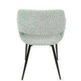 LumiSource Margarite Chair Set of 2 - LIGHT GREEN - Rear
