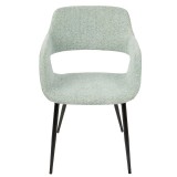 LumiSource Margarite Chair Set of 2 - LIGHT GREEN - Front