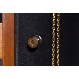 Berkeley Jewelry Armoire - Coffee - Lock Knob