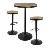 LumiSource Dakota Pub Set - Black