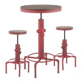 LumiSource Hydra Bar Set - Vintage Red