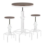 LumiSource Hydra Bar Set - Vintage White