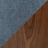 LumiSource Pebble Pub Set - Walnut + Blue