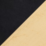 LumiSource Chloe Vanity Stool - BLACK in GOLD Legs - Swatch