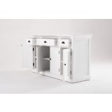 Nova Solo Buffet With 4 Doors 3 Drawers - Angled View With Drawers Opened