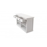 Nova Solo Buffet with 2 Drawers - Angled with White Background and Opened Drawers