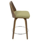 LumiSource Trilogy 24" Counter Stool - Set of 2 - GREEN - Side