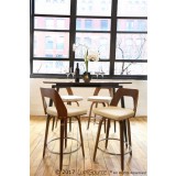 LumiSource Trilogy 24" Counter Stool - Set of 2- Lifestyle