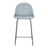LumiSource Lana Counter Stool - Set of 2 - GREEN - Front