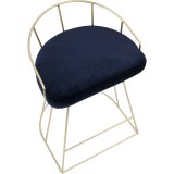 GOLD W/ BLUE VELVET - Seat