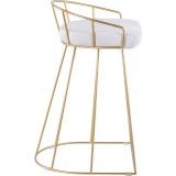 GOLD W/ WHITE VELVET - Side
