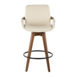 Lumisource Clarity Counter Stool - Cream - Front