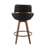 Lumisource Clarity Counter Stool - Black - Rear