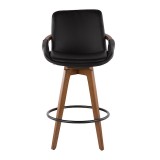 Lumisource Clarity Counter Stool - Black - Front