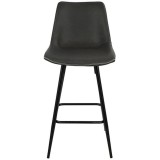 LumiSource Durango Counter Stool - Set of 2 - Grey - Front