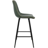 LumiSource Durango Counter Stool - Set of 2 - Green - Side