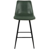 LumiSource Durango Counter Stool - Set of 2 - Green - Front