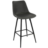 LumiSource Durango Counter Stool - Set of 2 - Grey - Perspective