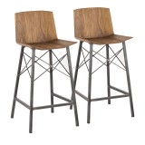 LumiSource Java Counter Stool - Set of 2 
