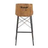 LumiSource Java Counter Stool - Set of 2 - Rear