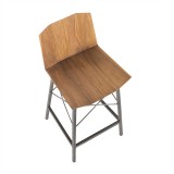 LumiSource Java Counter Stool - Set of 2 - Seat