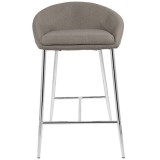 LumiSoure Matisse Counter Stool - Set of 2 - GREY - Front