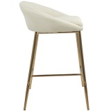 LumiSoure Matisse Counter Stool - Set of 2 - CREAM - Side