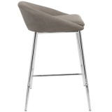  LumiSoure Matisse Counter Stool - Set of 2 - GREY - Side