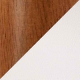 LumiSource Saddle Counter Stool - Set of 2 - WHITE - Swatch
