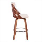 LumiSource York Counter Stool - CREAM - Side