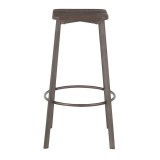 Lumisource Clara Square Barstool - Set of 2 - Antique Metal - Front