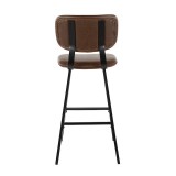 LumiSource Foundry Barstool - Set of 2 - ESPRESSO - Rear
